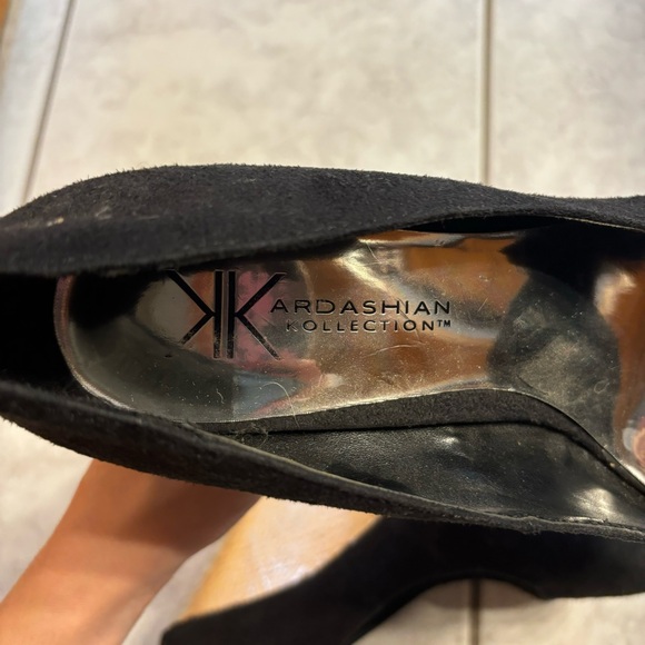 Kardiashian Kollection black wedge heels - Picture 4 of 5